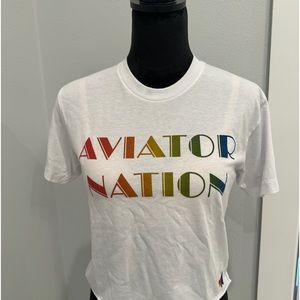 Aviator Nation cropped tee